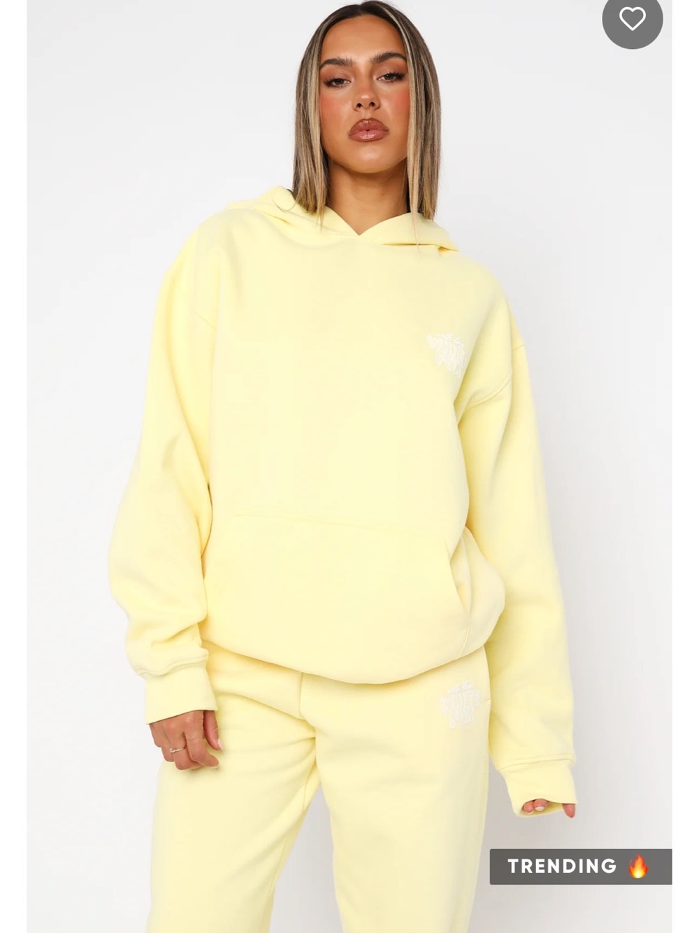 NWOT White Fox With Love Always Oversized Hoodie